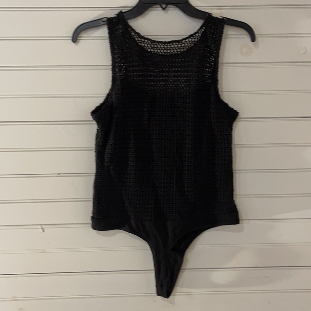 Madewell Mesh Cotton Bodysuit Size Small - Picture 4 of 5
